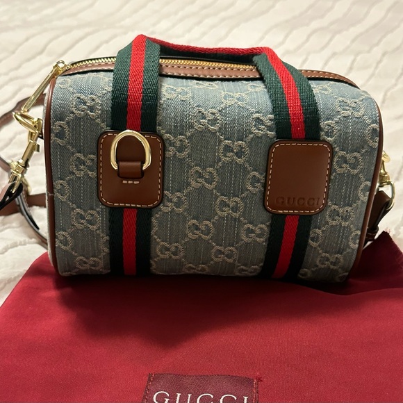 Gucci Denim Mini Boston Bag - Picture 2 of 2